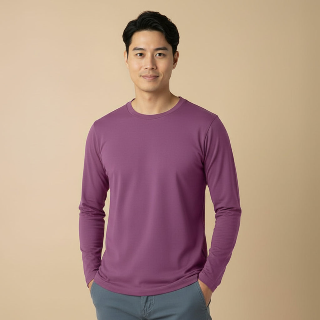 Mercerized Supima Crew Neck T-Shirt (Full Sleeve)