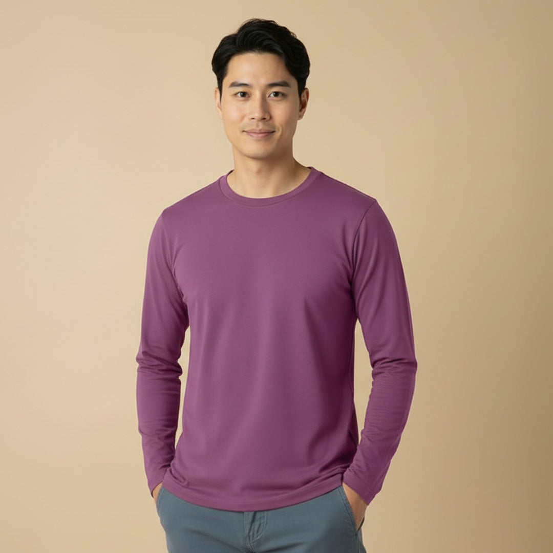 Mercerized Supima Crew Neck T-Shirt (Full Sleeve)