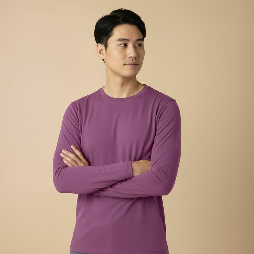 Mercerized Supima Crew Neck T-Shirt (Full Sleeve)