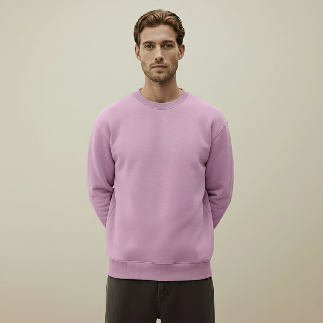 Sweat-Shirt Homme Hiver – LOPILY – Sans Capuche, Épais, Doublure Velours, Chaud Et Confortable