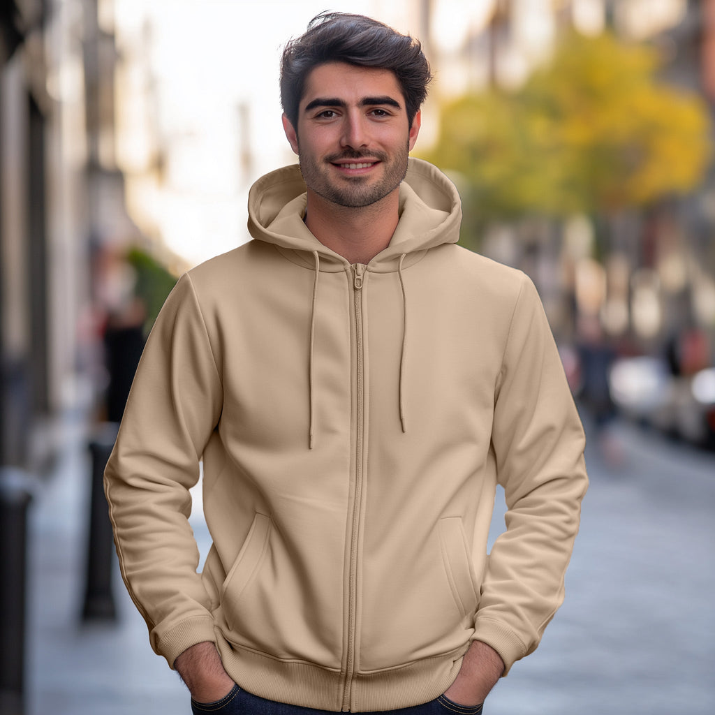 Premium Supima Zipper Hoodie for Elite Men: India’s Ultimate Winter Shield - Clearance Collection