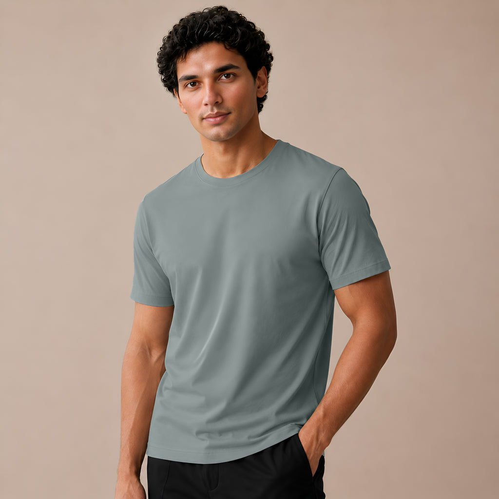 Mercerized Supima Crew Neck T-Shirt