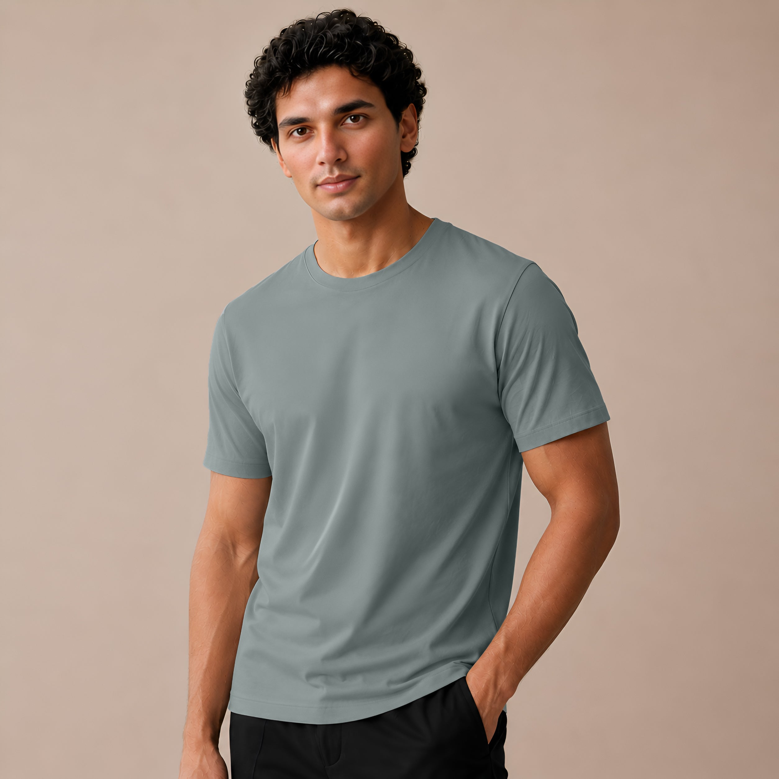 Mercerized Supima Crew Neck T-Shirt