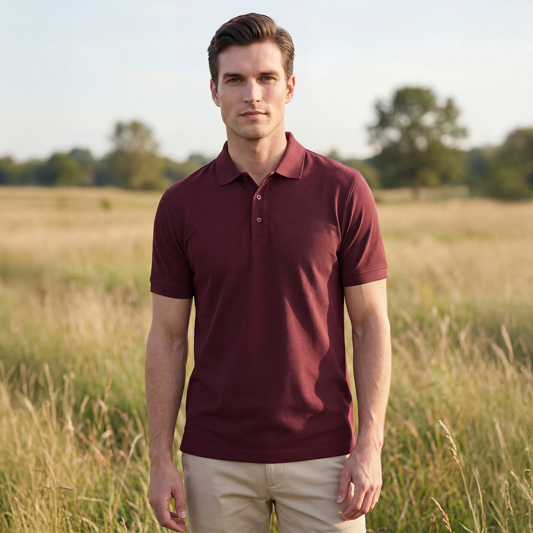Mercerized Premium Supima Polo T-Shirt