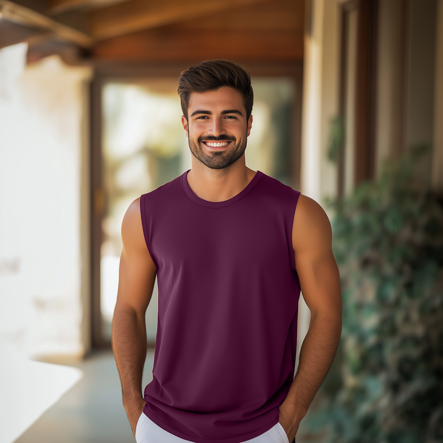 Soft Bamboo Sleeveless Crew