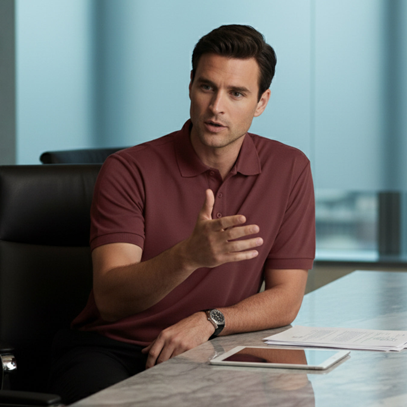 Exclusive Interlock Supima Polos for Elite Men