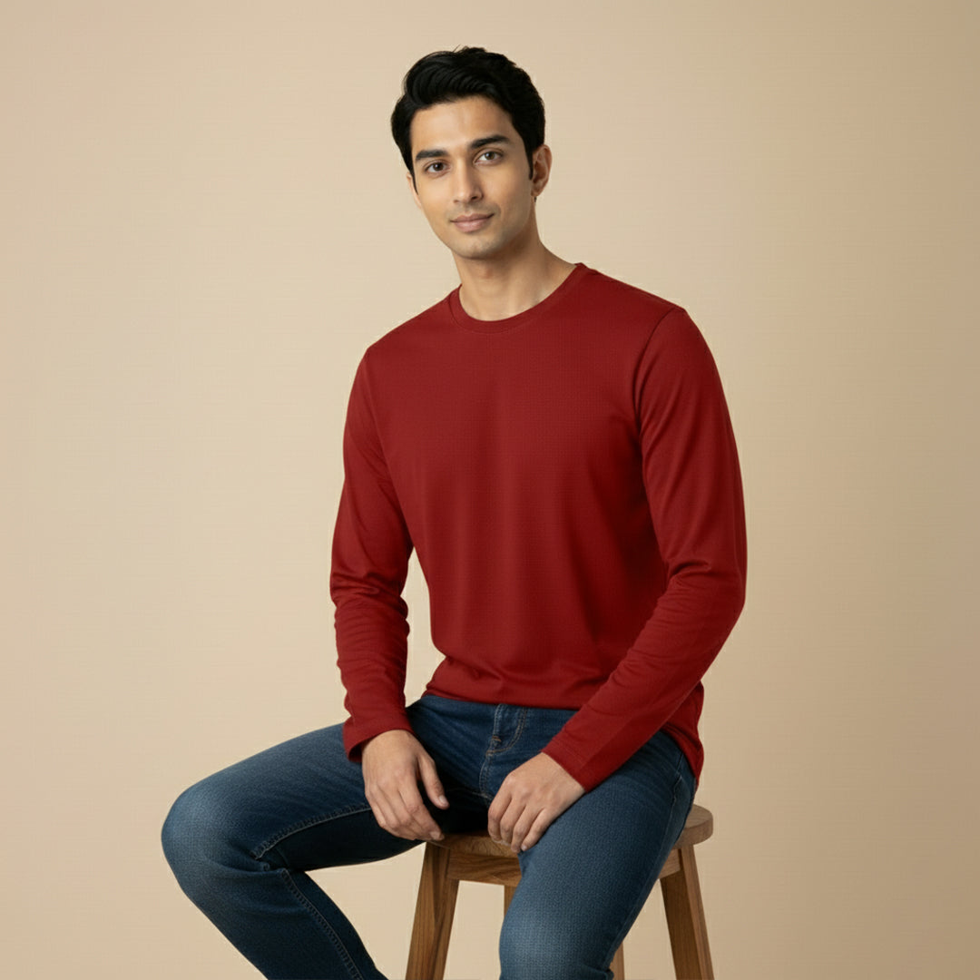Mercerized Organic Cotton Crew Neck (Full Sleeve)
