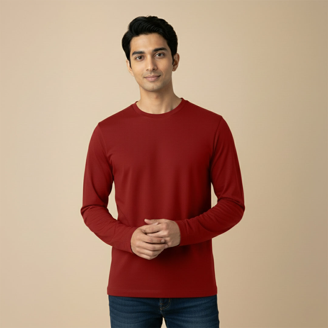 Mercerized Organic Cotton Crew Neck (Full Sleeve)