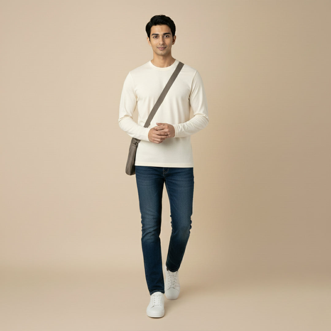 Mercerized Organic Cotton Crew Neck (Full Sleeve)