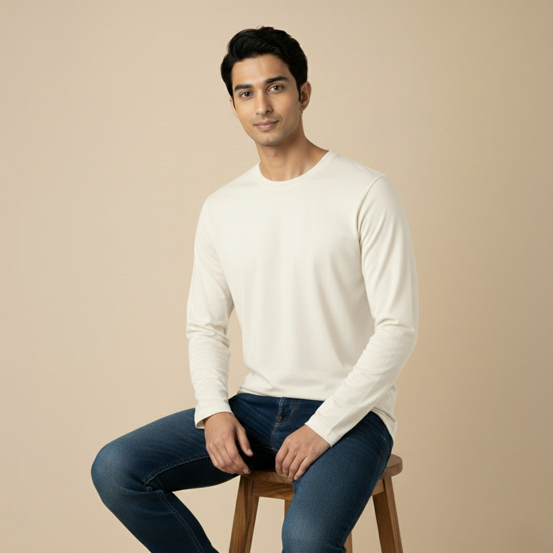 Mercerized Organic Cotton Crew Neck (Full Sleeve)