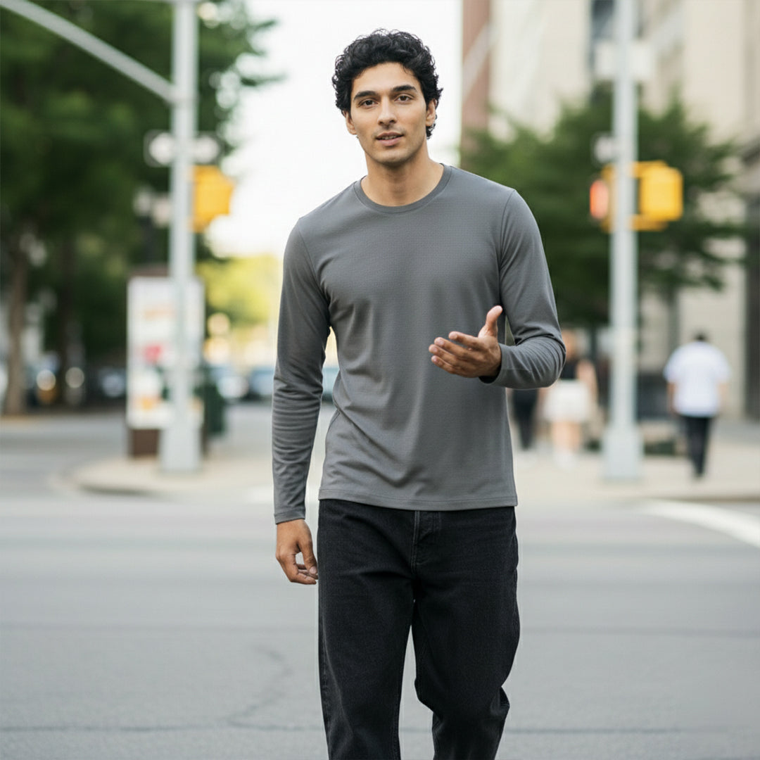 Mercerized Organic Cotton Crew Neck (Full Sleeve)