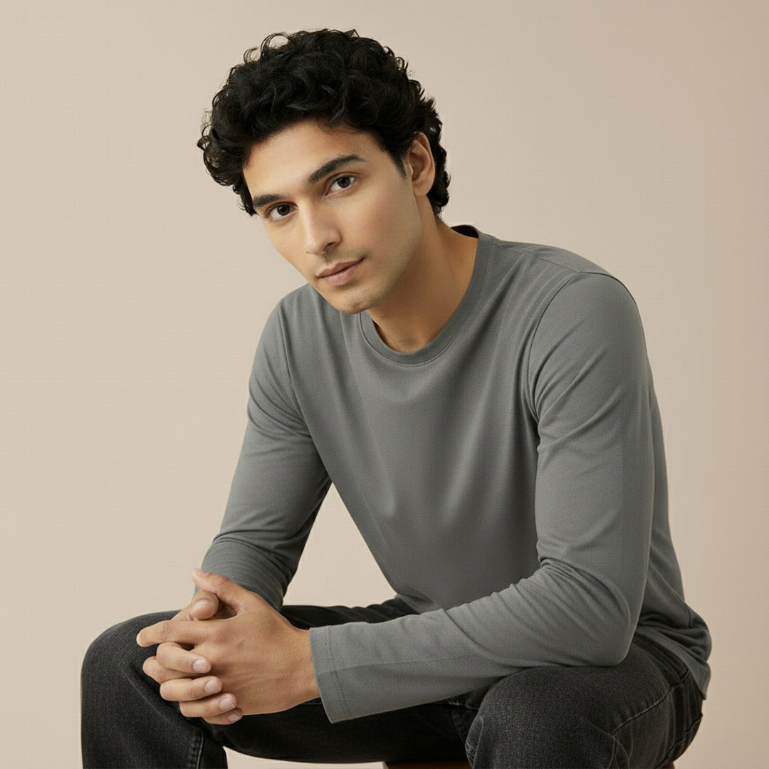 Mercerized Organic Cotton Crew Neck (Full Sleeve)