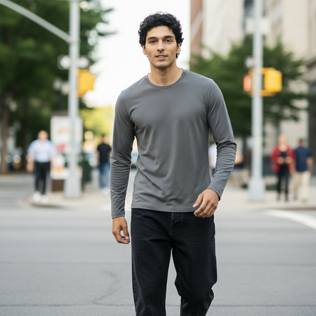 Mercerized Organic Cotton Crew Neck (Full Sleeve)