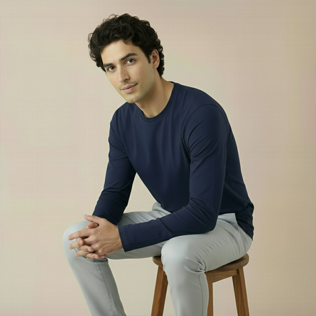 Mercerized Organic Cotton Crew Neck (Full Sleeve)