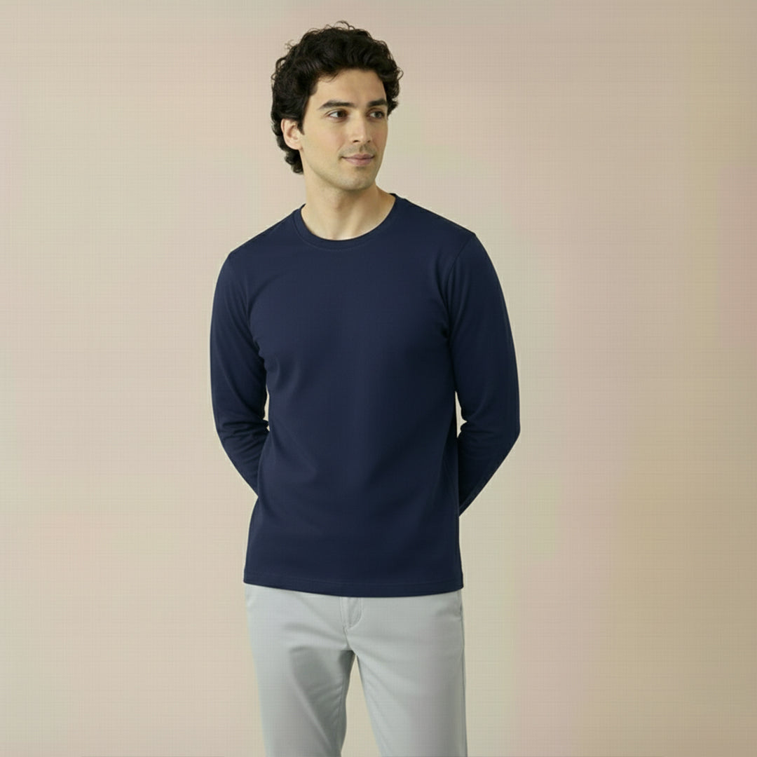 Mercerized Organic Cotton Crew Neck (Full Sleeve)