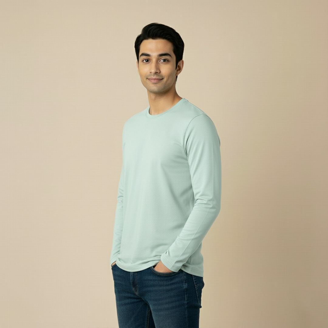 Mercerized Organic Cotton Crew Neck (Full Sleeve)
