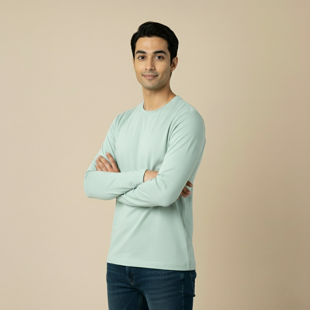 Mercerized Organic Cotton Crew Neck (Full Sleeve)