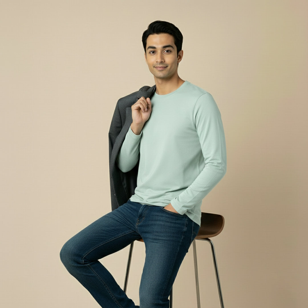 Mercerized Organic Cotton Crew Neck (Full Sleeve)