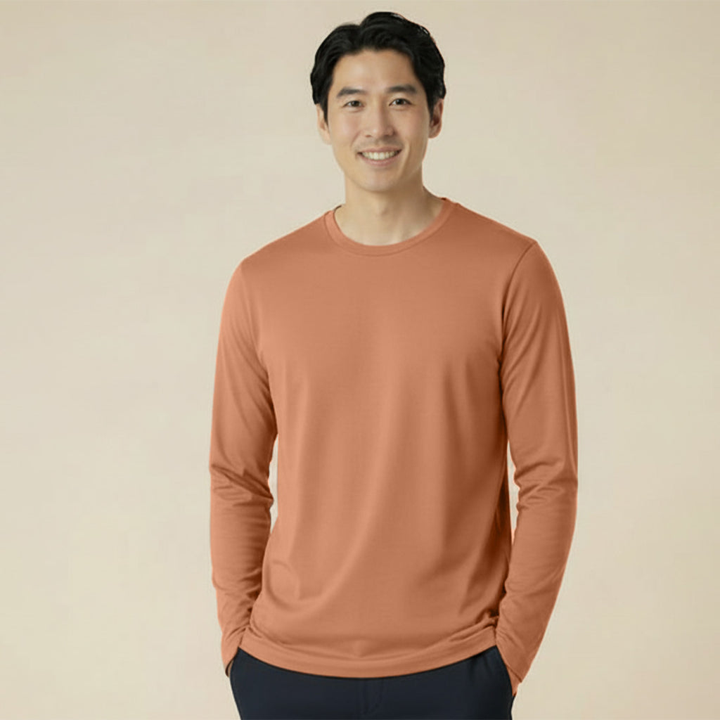 Mercerized Supima Crew Neck T-Shirt (Full Sleeve)