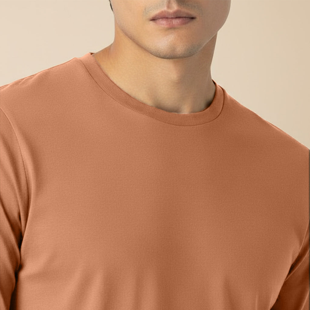 Mercerized Supima Crew Neck T-Shirt (Full Sleeve)