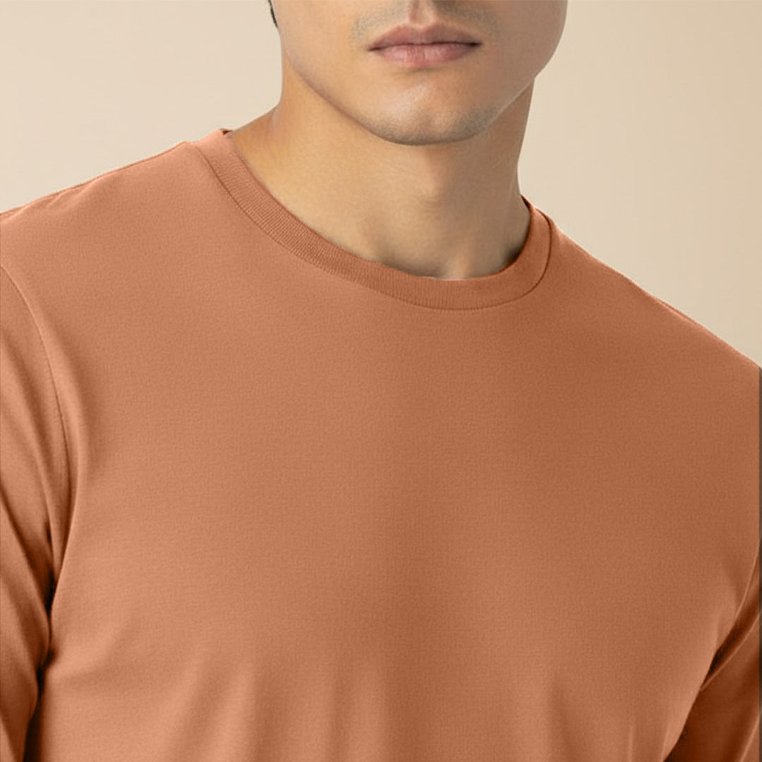 Mercerized Supima Crew Neck T-Shirt (Full Sleeve)