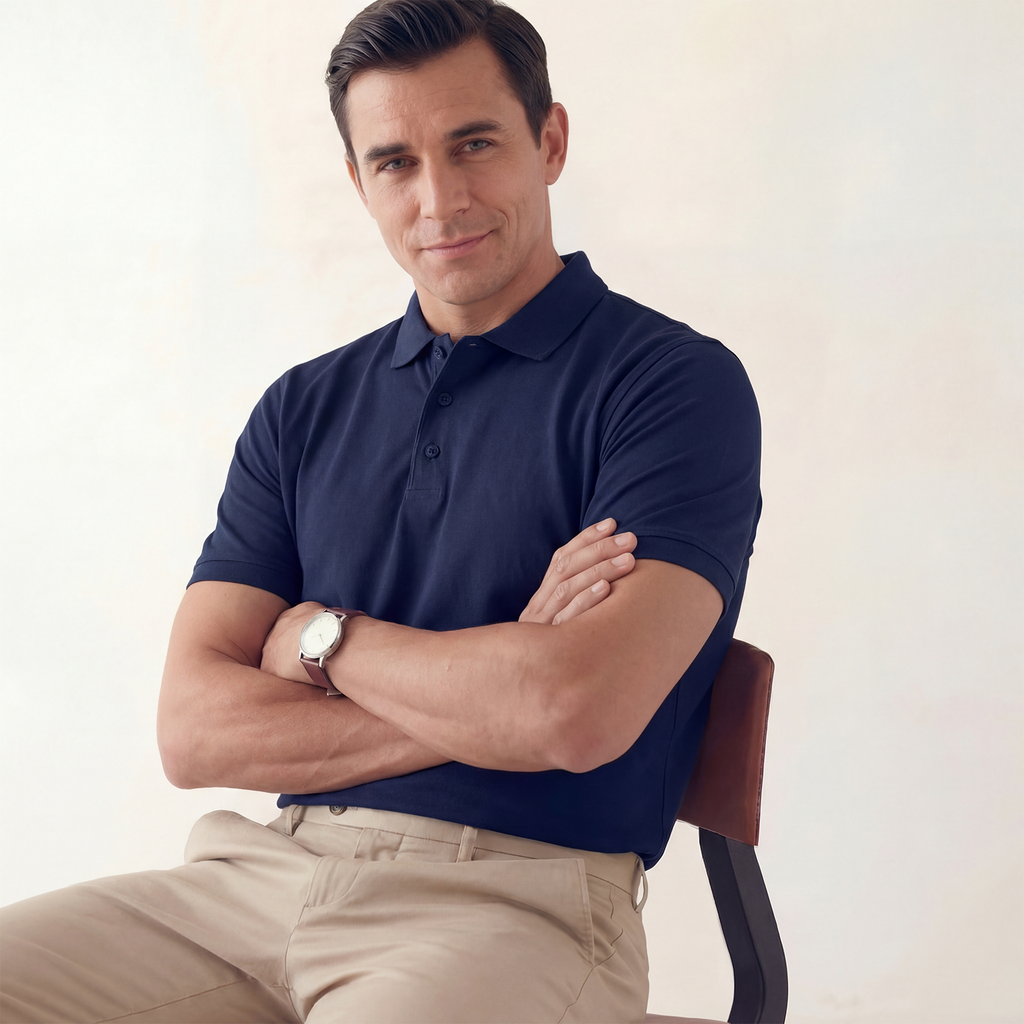 Exclusive Interlock Supima Polos for Elite Men