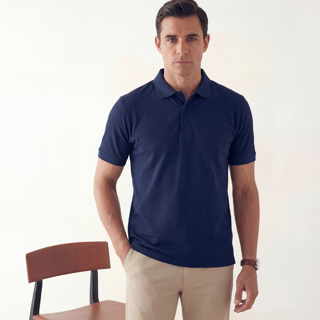Exclusive Interlock Supima Polos for Elite Men