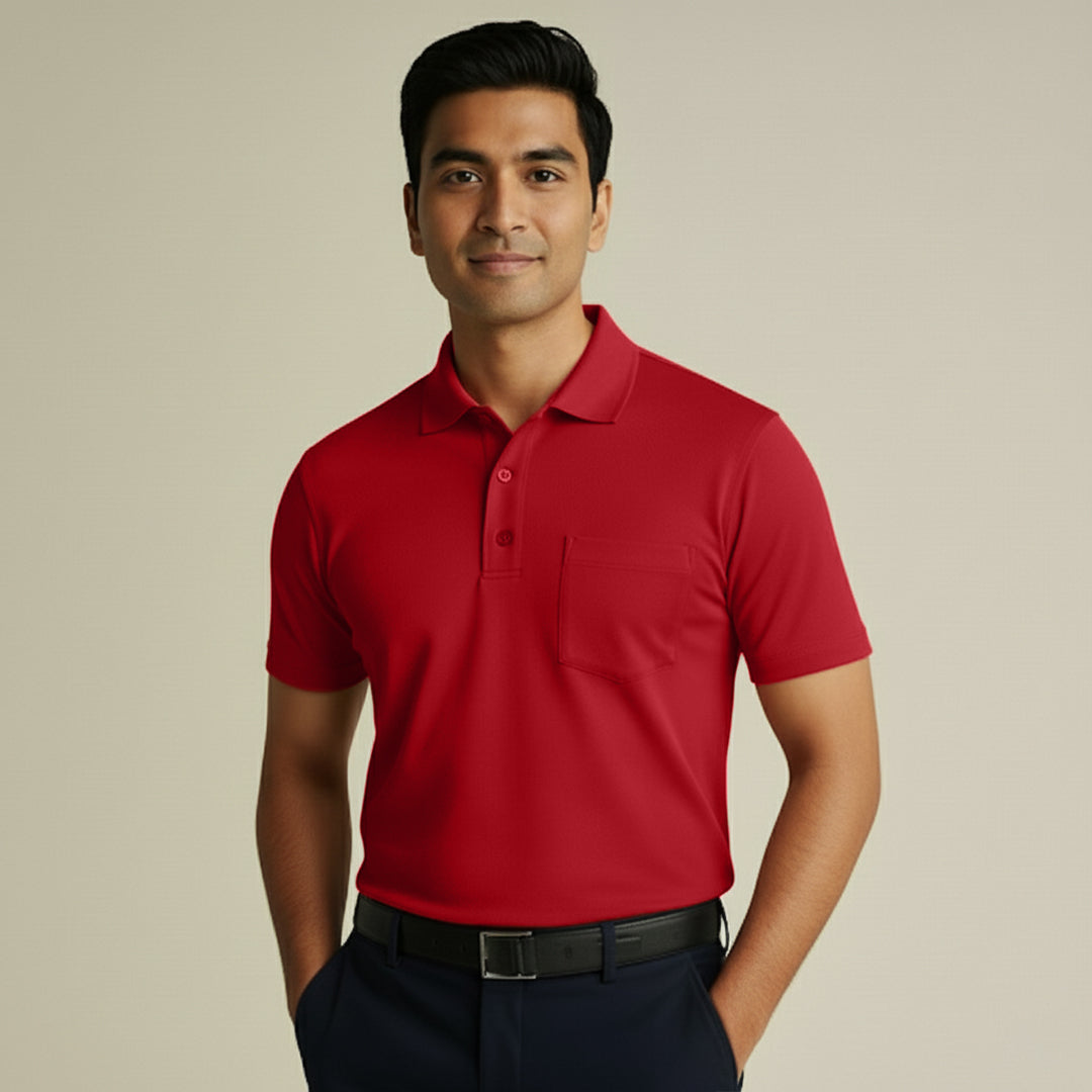 Premium Men's Supima Pocket Polo T-Shirt