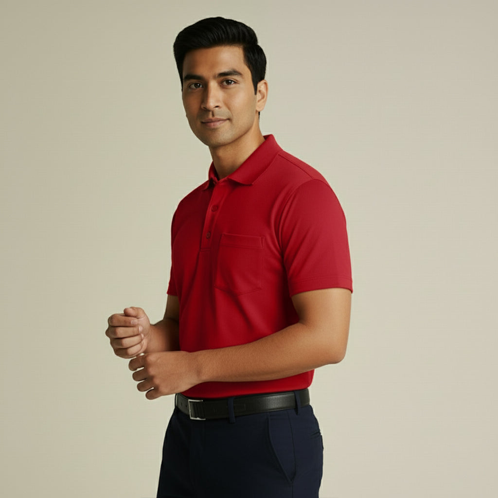 Premium Men's Supima Pocket Polo T-Shirt