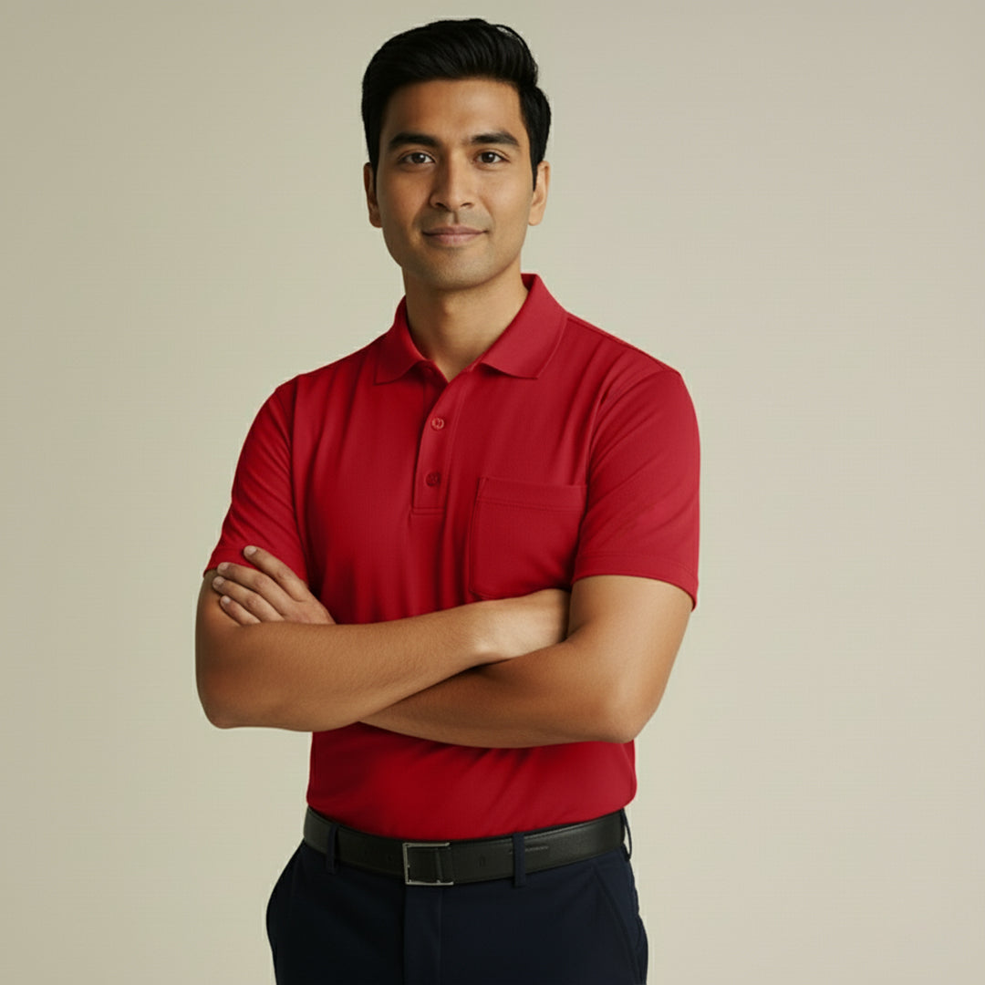 Premium Men's Supima Pocket Polo T-Shirt