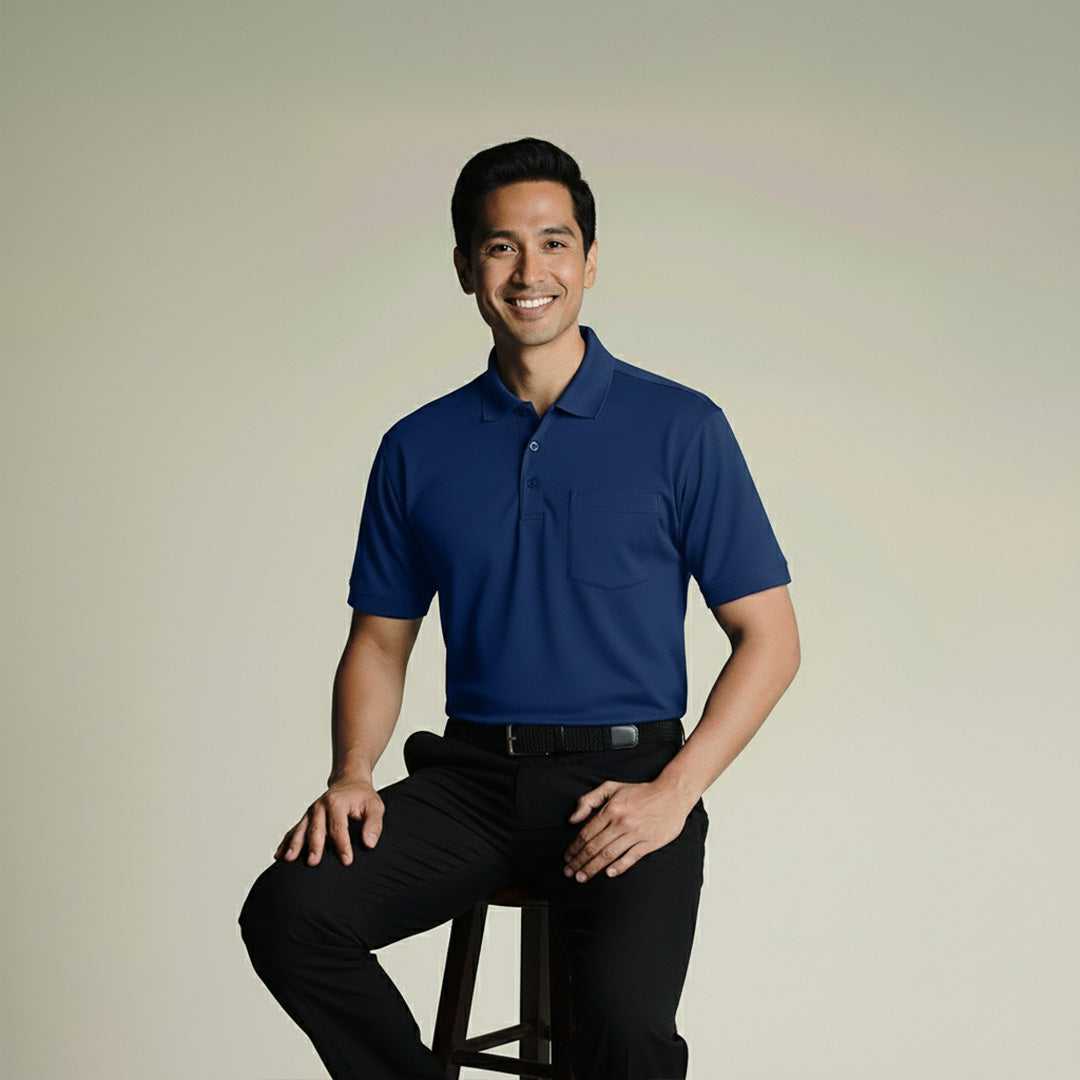 Premium Men's Supima Pocket Polo T-Shirt