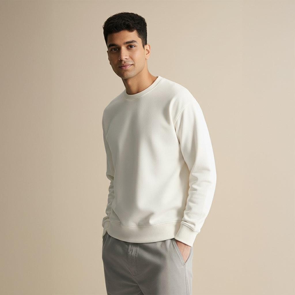 Premium Supima Sweatshirt for Elite Men: India’s Ultimate Winter Shield
