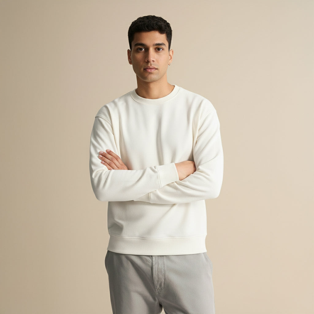 Premium Supima Sweatshirt for Elite Men: India’s Ultimate Winter Shield