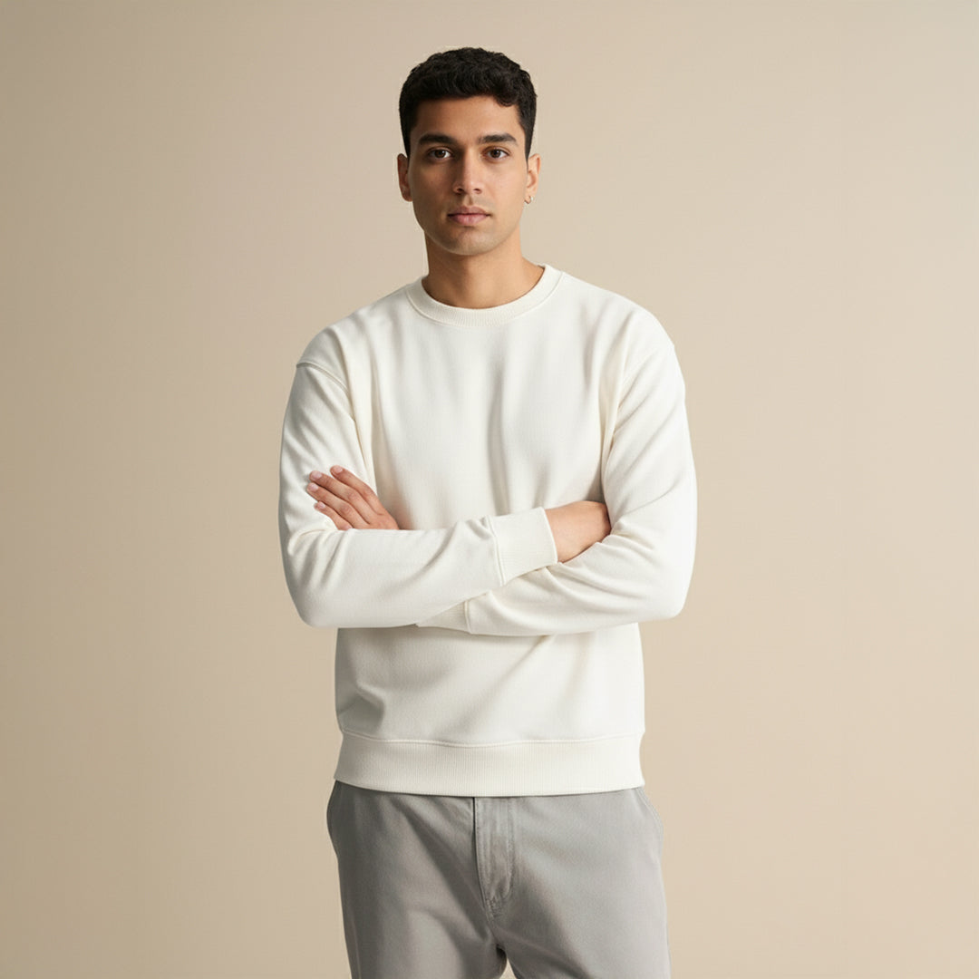 Premium Supima Sweatshirt for Elite Men: India’s Ultimate Winter Shield