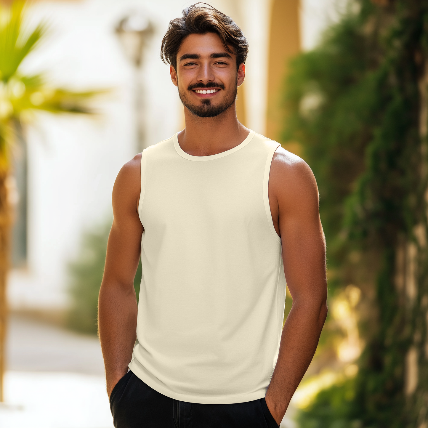 Soft Bamboo Sleeveless Crew