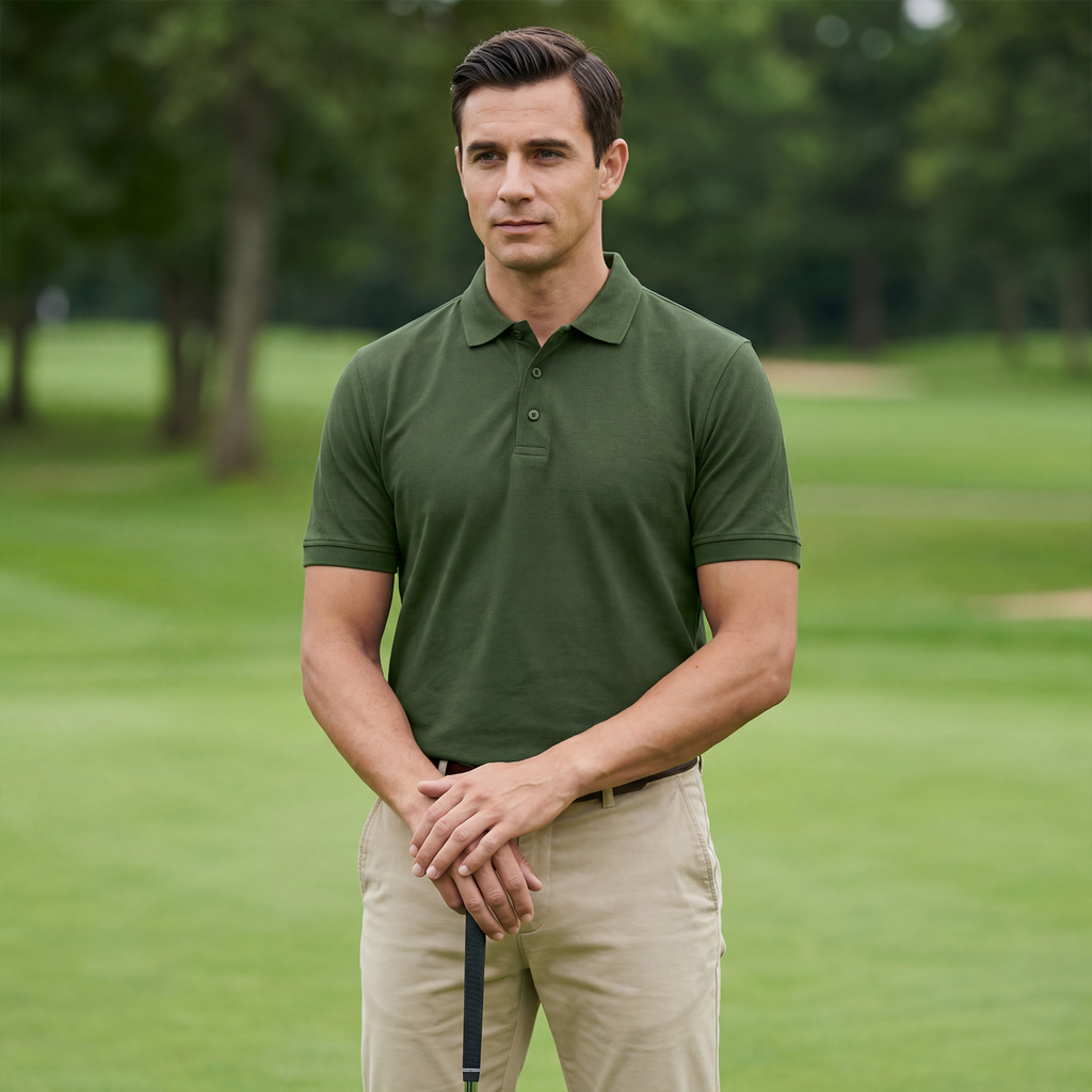 Exclusive Interlock Supima Polos for Elite Men