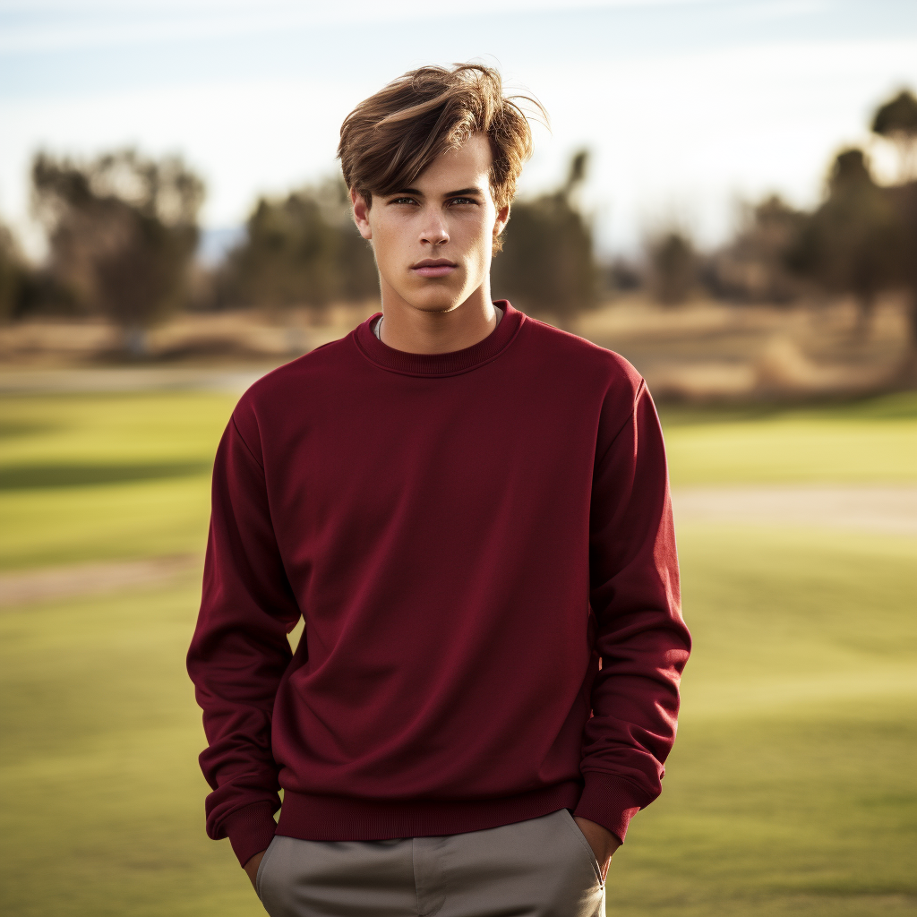 Organic sweatshirt #color_maroon