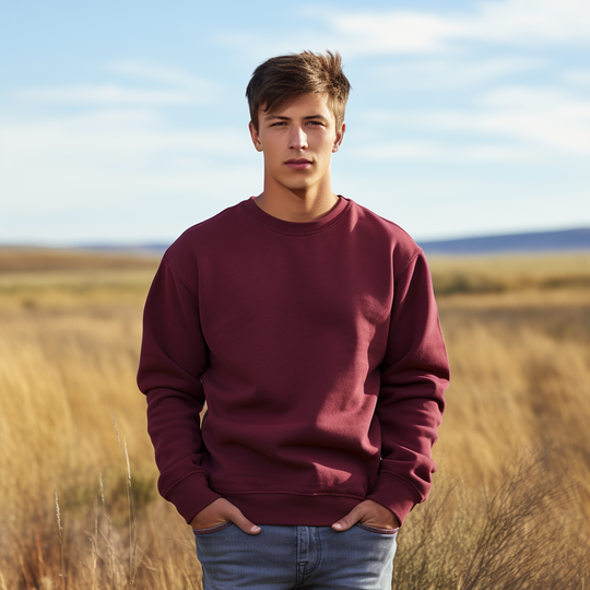 Organic sweatshirts #color_maroon