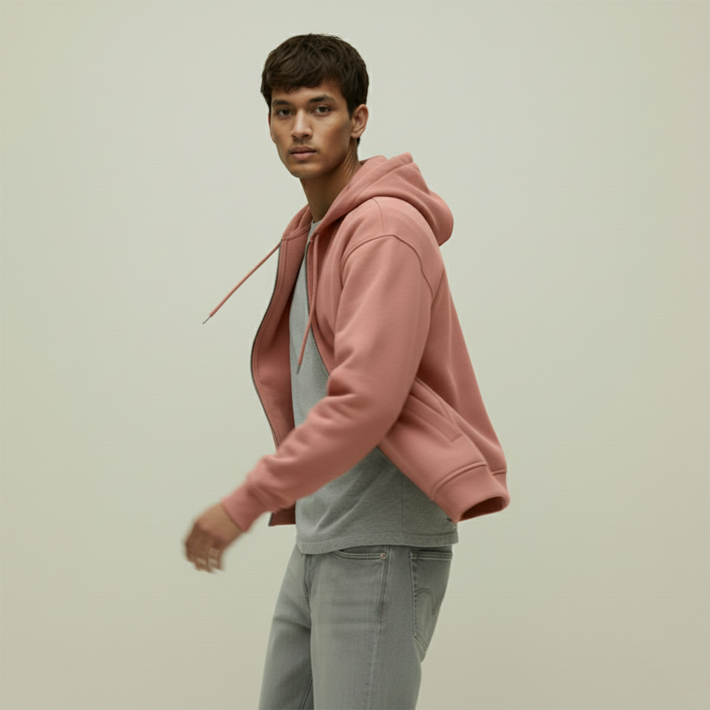 Premium Supima Zipper Hoodie for Elite Men: India’s Ultimate Winter Shield