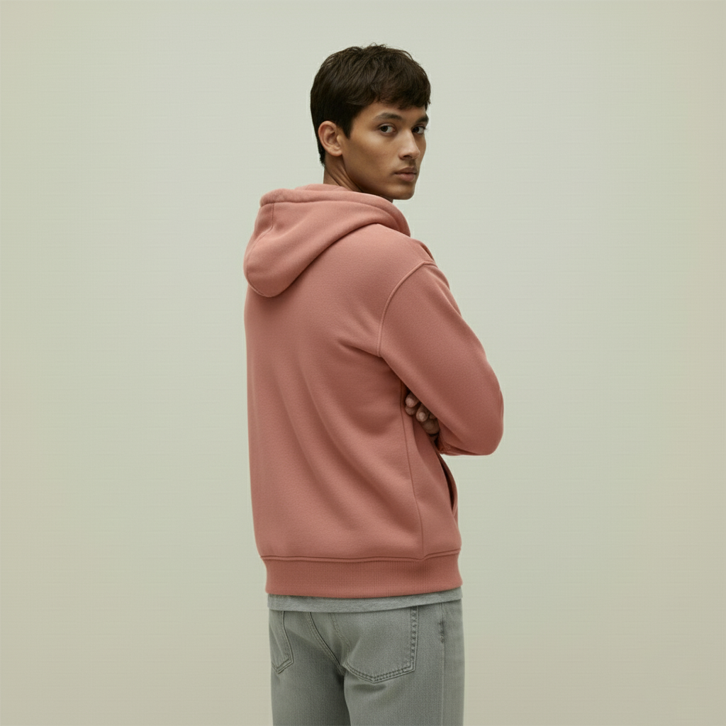 Premium Supima Zipper Hoodie for Elite Men: India’s Ultimate Winter Shield