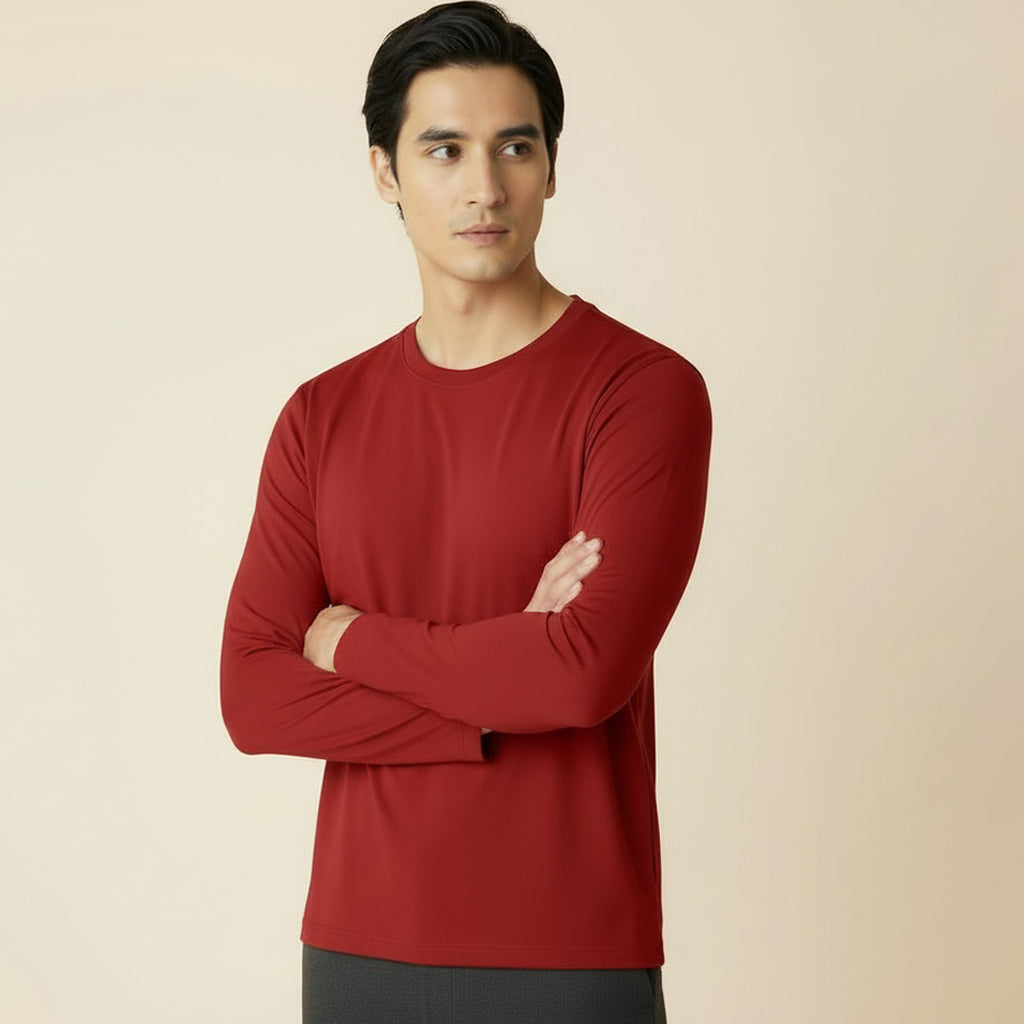 Mercerized Supima Crew Neck T-Shirt (Full Sleeve)