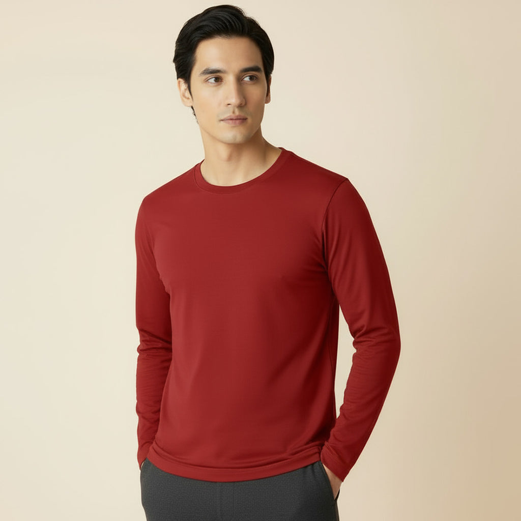 Mercerized Supima Crew Neck T-Shirt (Full Sleeve)