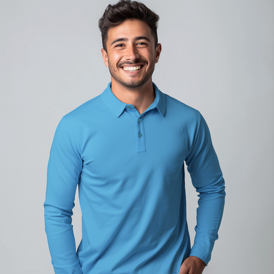 Full Sleeve Lycra Supima Polo T-shirt