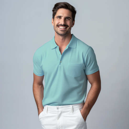 Premium Men's Supima Pocket Polo T-Shirt