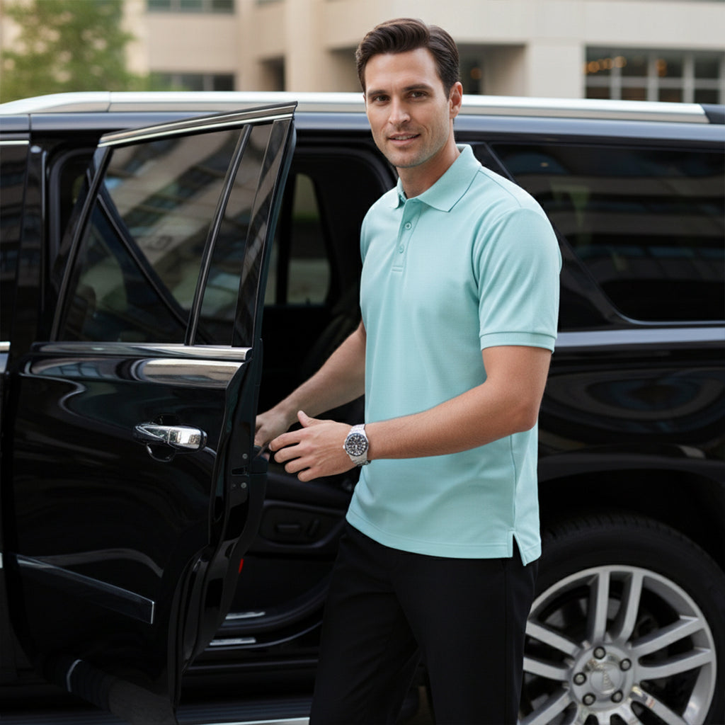 Exclusive Interlock Supima Polos for Elite Men