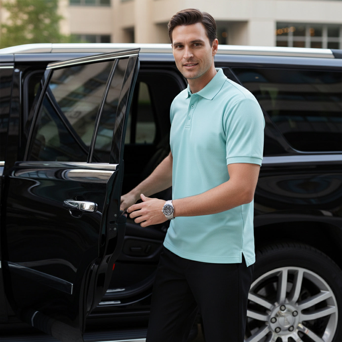 Exclusive Interlock Supima Polos for Elite Men