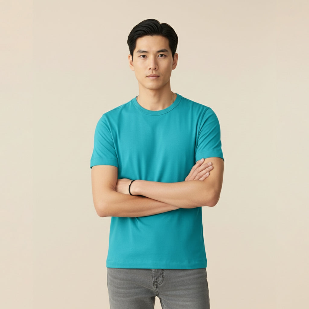 Mercerized Organic Cotton Crew Neck (Half Sleeve) - Clearance Collection