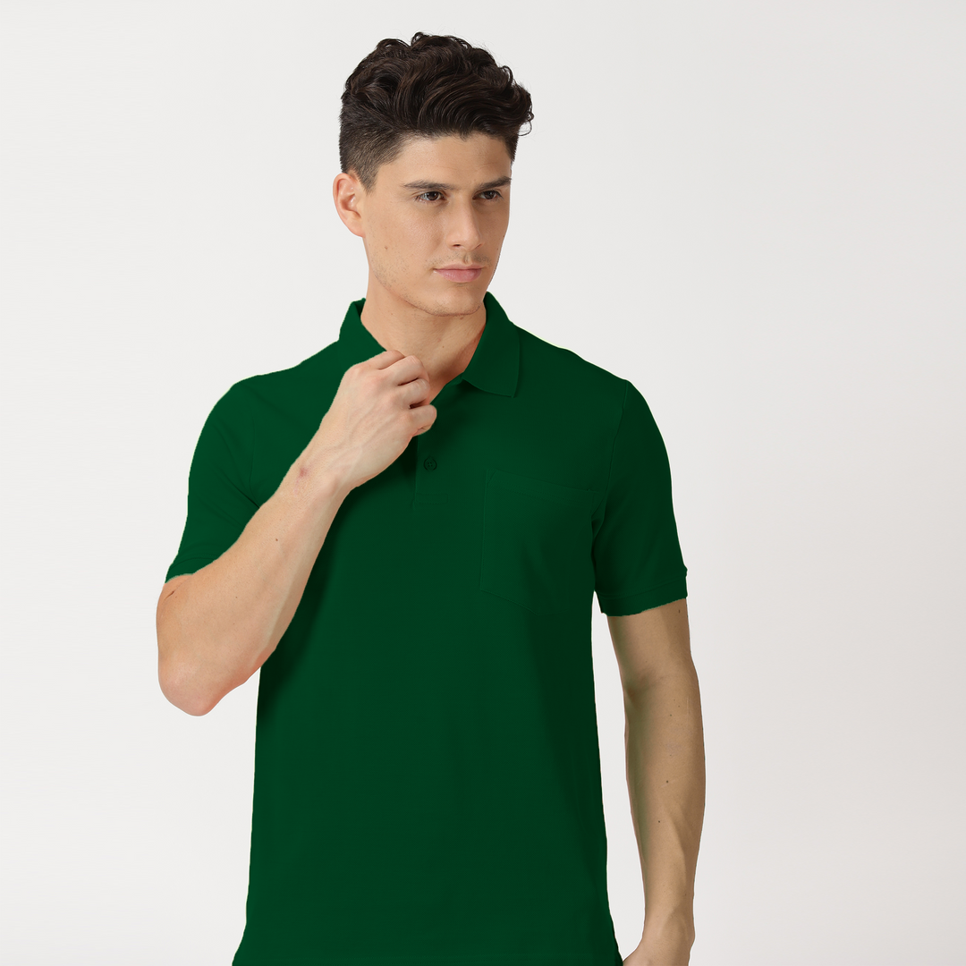 Supima Pocket Polo t-Shirt #color_green