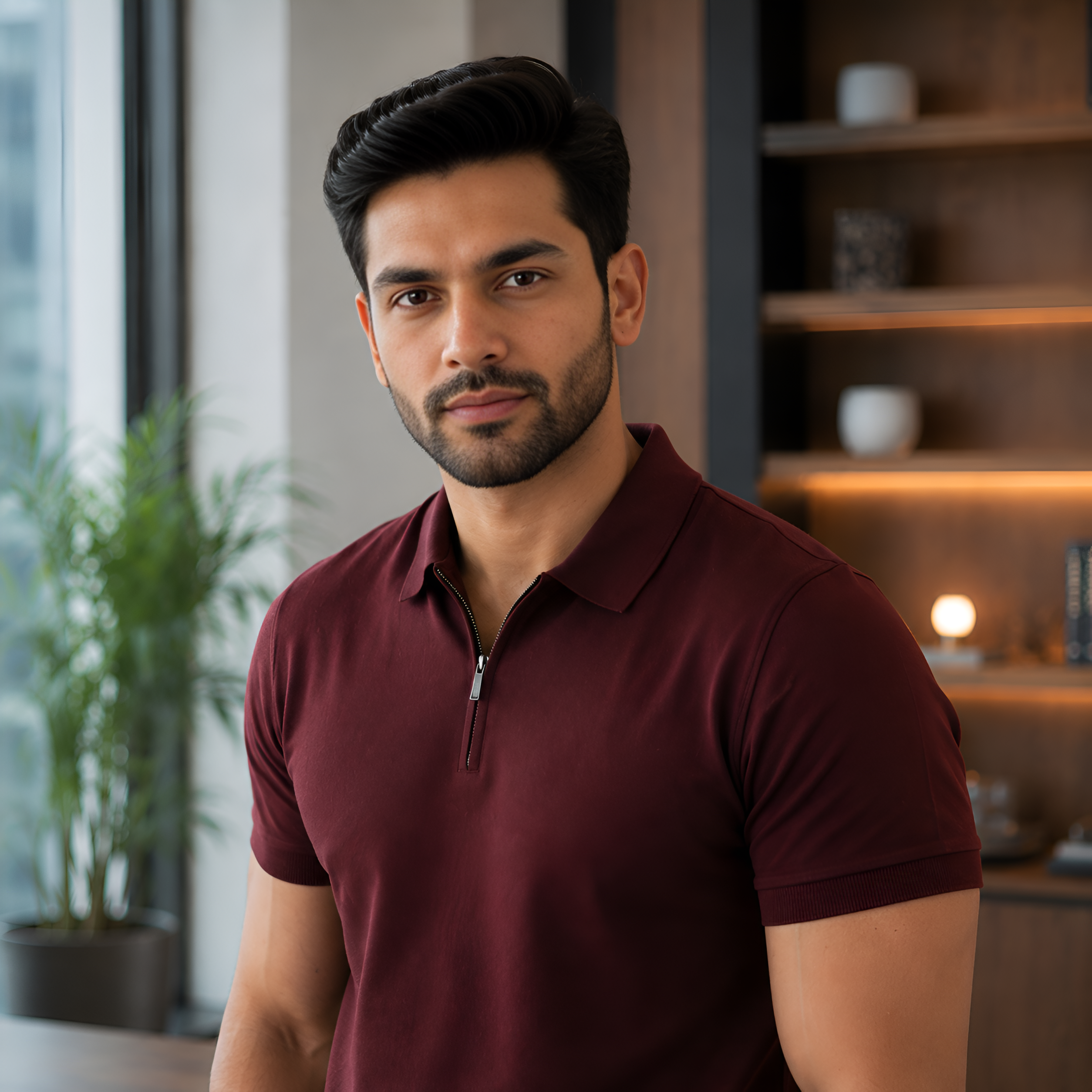 Exclusive Interlock Supima Zipper Polos for Elite Men