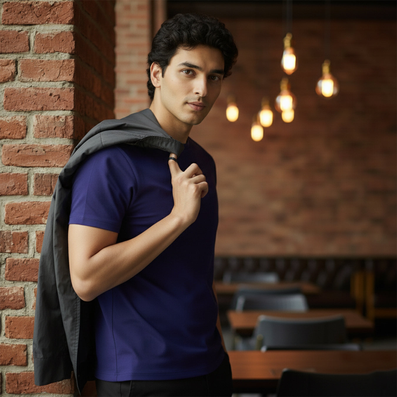 Mercerized Supima Crew Neck T-Shirt